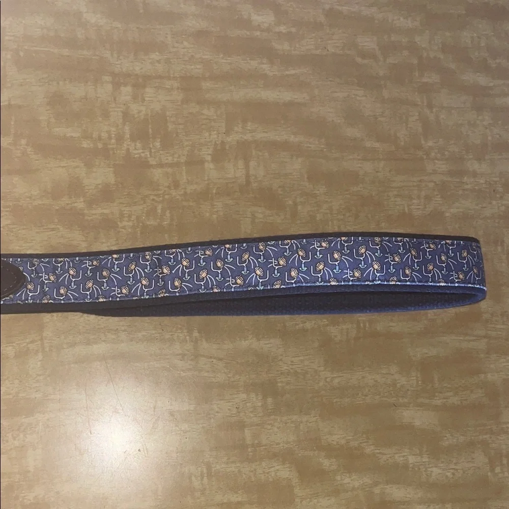 Vineyard Vines Kids' Belt with Blue and Brown Pattern size 26” inches
